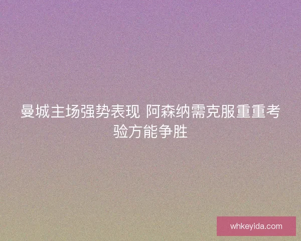 曼城主场强势表现 阿森纳需克服重重考验方能争胜